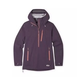 Stio Womens Environ XT Hooded Shell Jacket Huckleberry Jam Large NWT $429 MSRP